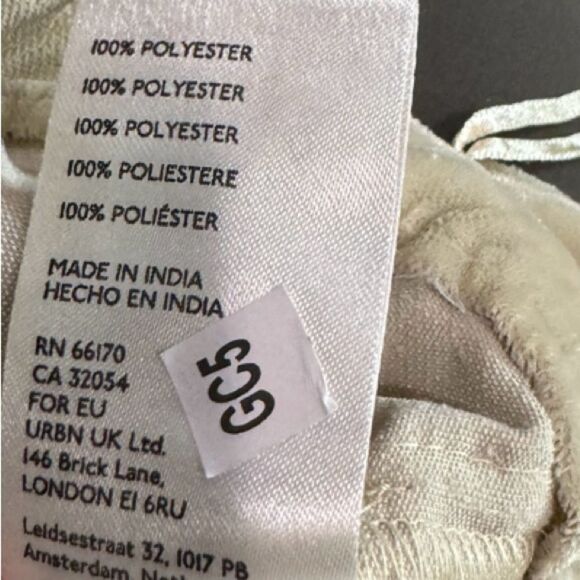 NWOT Free People Annalise Skirt Festival Velvet Rare Size 4 Morning Oat - Picture 5 of 6